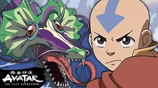 Team Avatar Escapes the Serpent! 🐉 Full Scene | Avatar: The Last Airbender