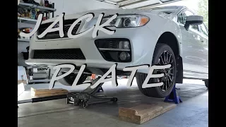 How to Jack Up Your Subaru WRX | Front Jack Plate 2015 + Subaru WRX