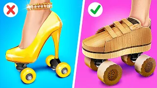 DES BRICOLAGE EN CARTON DE RICHES VS DE PAUVRES || Des Astuces Pour Les Parents Par 123 GO!