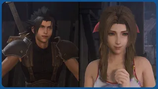 Zack gives Aerith her ribbon - Crisis Core Final Fantasy 7 Reunion