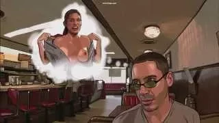 Scanner Darkly Diner Scene