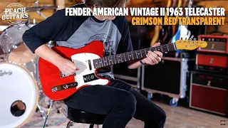 Fender American Vintage II 1963 Telecaster | Crimson Red Transparent