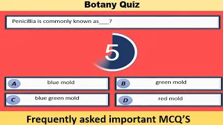 Botany Quiz | Frequently asked important MCQ'S for competitive exams |   Part 3 | Ahmad Liaqat