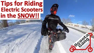 Tips for Riding Electric Scooters in the Snow!