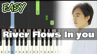 River Flows In You - Yiruma (Easy Piano Tutorial) | Sheet Music + MIDI file