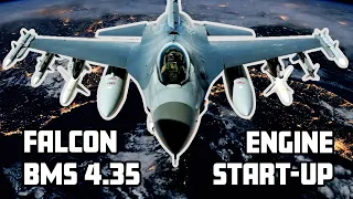 F-16 Cold and Dark Engine Start-Up - Falcon BMS 4.35 - 3 Sweep Method