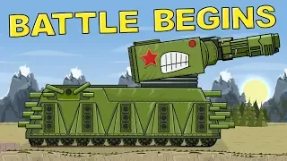 "Ratte VS KV45 - The Battle Begins" Cartoons about tanks