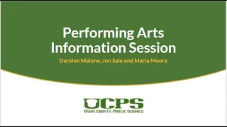 Performing Arts Information Session