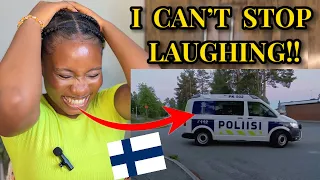 Reaction To Funny Finnish Police Videos (Animals and Bicyclist)