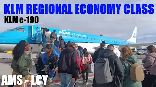 FLIGHT REVIEW: KLM E-190 ECONOMY (rough landing into LCY during storm)