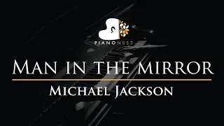 Michael Jackson - Man in The Mirror - Piano Karaoke Instrumental Cover with Lyrics