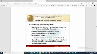 Types of Knowledge Management Systems | Enterprise wide KMS | Knowledge work system