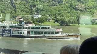 A scenic train ride through the Rhine valley