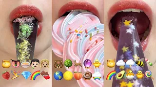 asmr 30 MINUTES EMOJI FOOD CHALLENGE 이모지 먹방 챌린지 TIKTOK COMPILATION MUKBANG eating sounds