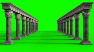 FREE HD Green Screen - PILLARS GREEK COLUMNS