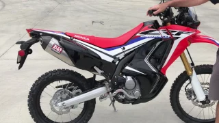 2017-18 Honda CRF250L Rally sound-Stock vs. Yoshimura RS-4 full system