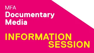 Documentary Media MFA Information Session - Toronto Metropolitan University - Dec 2023