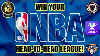 🏀 TOP 10 Strategies to WIN your HEAD-to-HEAD Fantasy Basketball LEAGUE! 🏀