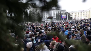 зимняя вишня митинг в кемерово. 27.03.2018. фрагмент