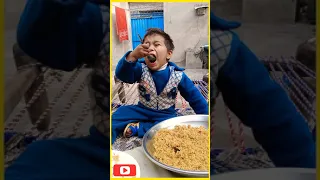 Eating Rice ! Hmmm😛 #shorts #cutebaby #baby #eating #rice #beautiful