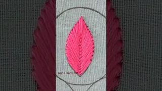 Basic Stitch Embroidery for Beginners, Easy Fly Stitch Tutorial, Fly Stitch Leaf Embroidery by Hand