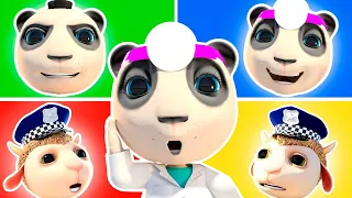 Rescue Team Adventures | Doctor Panda & Police Officer Jhonny | Funny Short Stories for Kids