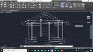 AutoCAD 3D Modeling Training, Gazebo Roof Design - QasimCAD