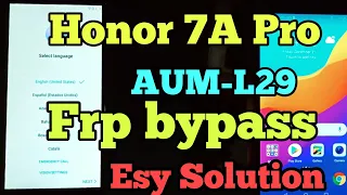 Honor 7 pro Frp bypass Without Pc  || Honor AUM-L29 Frp Bypass Final Solution Honor 7 Pro Frp Remove