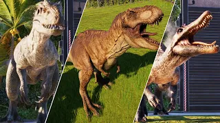 ALL 26 CARNIVORE DINOSAURS - Jurassic World Evolution 2