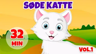 Søde katte Vol. 1 - Giramille 32 min | Børnsang