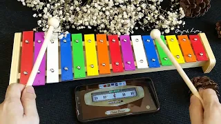 Review đàn Xylophone 15 phím hợp kim nhôm | Xylophone 15 keys full colors | Quynh Lemo