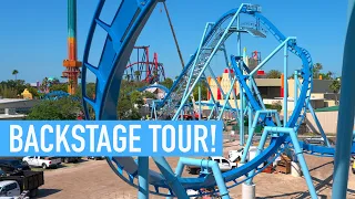 Behind the Scenes of Busch Gardens Tampa's New for 2024 Roller Coaster! Phoenix Rising Tour!