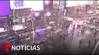 Así luce Times Square en medio de la poderosa tormenta invernal que azota el Noreste | Earthcam