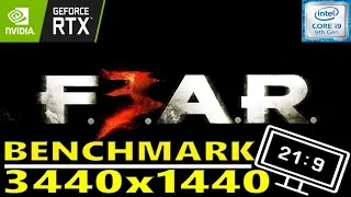 F.E.A.R 3 - Benchmark - RTX 2080 ti - i9 9900k - Ultrawide 3440x1440