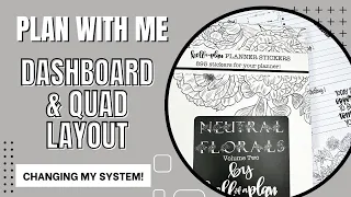 Plan With Me | New Dashboard & Quad Layout Setup