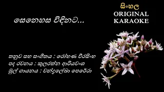 Senehasa Vindinata-සෙනෙහස විඳිනට-KARAOKE-Chandraleka Perara/Kularathna Ariyawansha/Rohana Weerasinha