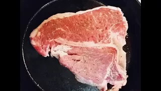 Cast Iron Skillet T Bone Porterhouse Steak Recipe