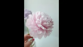 Cold porcelain peony