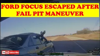 ARKANSAS STATE POLICE CHASE | Ford Focus Escaped After Fail Pit Maneuver .