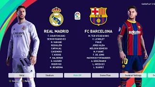PES 2021 - Real Madrid vs Barcelona - El Clasico LaLiga Santander - Messi vs Ramos - eFootball Game