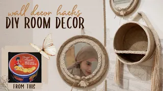 DIY ROOM DECOR #9 - Wall Decor dari Kaleng Kue Lebaran | Storage Decor Hacks On a Budget