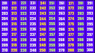 Learn to Count in English Numbers 201 to 300 | Counting 201 to 300 | Counting Numbers 201 to 300