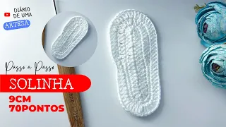 Solinha para Sapatinho de Crochê para Bebê - Passo a Passo Fácil e Rápido