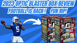 💥Pulled Auto & Patch Card and More!💥2023 Optic Football Blaster Box Review Fun Rip for $30? Tune in!