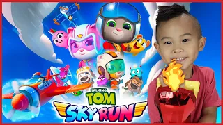 EPIC RUN! Talking Tom Sky Run Gameplay In Real Life! Reimagined! Kaven App Reviews