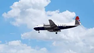 The last Vickers Viscount passenger flight to Jersey 1996 with BWA