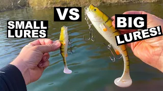 BIG Lures VS SMALL Lure pike Fishing! (sort of)