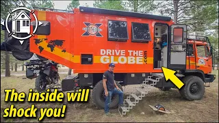 Army truck to tiny home overlander (the inside is gorgeous)!