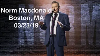 Norm Macdonald Live In Boston - 03/23/2019