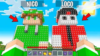 NICO GIGANTE DI LUCKYBLOCK contro LOCO GIGANTE DI LUCKYBLOCK - Minecraft ITA